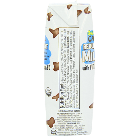 Chocolate Reduced Fat Milk