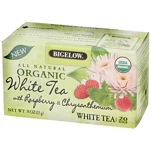 Bigelow Organic White Tea with Raspberry & Chrysanthemum